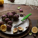 Victorinox "Swiss Classic" Folding Knife,11cm Round Tip Wavy Edge,Green,Swiss Made