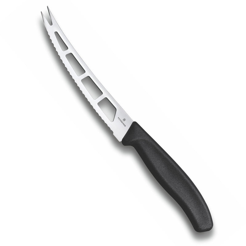 Victorinox Swiss Classic Stainless Steel Butter & Cheese Knife with Fork Tip,13 cm,Black,Swiss Made
