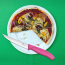 Victorinox Swiss Made Swiss Classic Stainless Steel Butcher's Knife,Steak & Pizza Knife,12 cm, Pink