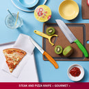 Victorinox Swiss made Swiss Classic Stainless Steel Butcher's Knife,Steak & Pizza Knife,12 cm,Orange