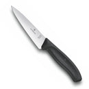 Victorinox Swiss Made Swiss Classic Stainless Steel Carving Knife, Straight Blade, Black, 12 cm