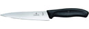 Victorinox Swiss Made Swiss Classic Carving Knife Meat and Large Vegetable Cutting Narrow Straight Blade Knife for Professional and House Use, 15 cm Black