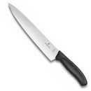 Victorinox Swiss Made Swiss Classic Stainless Steel Carving Knife, Straight Blade, Black, 22 cm