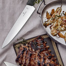 Victorinox Rosewood Carving Knife, Stainless Steel, Ideal for Large Cuts, Wooden, 25 cm, Swiss Made