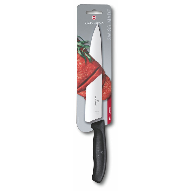 Victorinox Rosewood Carving Knife, Stainless Steel, Ideal for Large Cuts, Wooden, 25 cm, Swiss Made