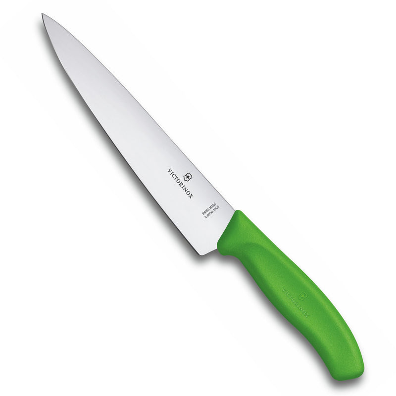 Victorinox Swiss Classic Stainless Steel Carving/Cutting Knife,Straight Blade,Green,19 cm,Swiss Made