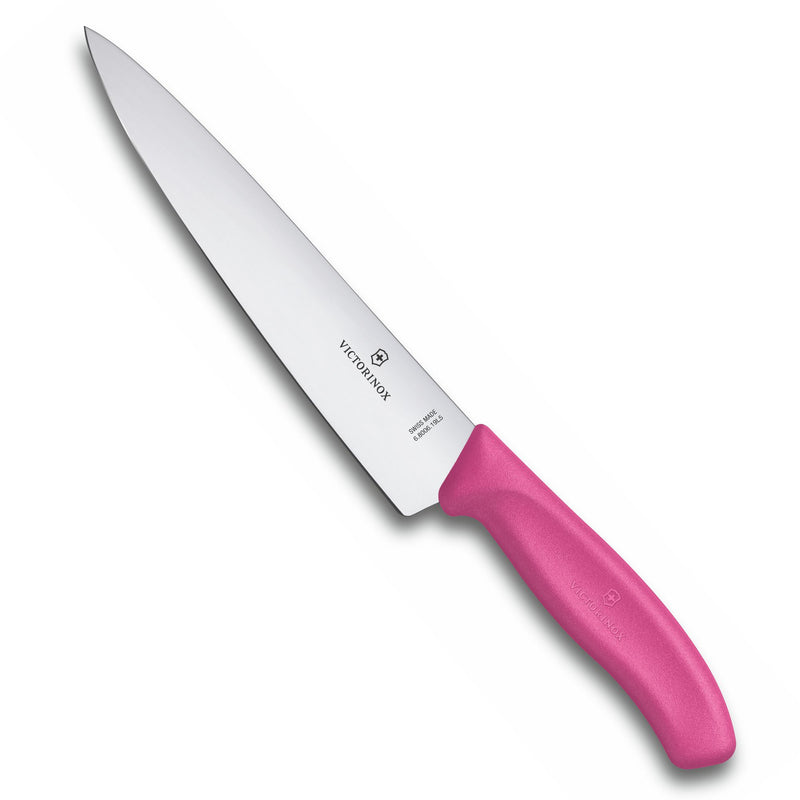 Victorinox Swiss Classic Stainless Steel Carving/Cutting Knife,Straight Blade,Pink,19 cm,Swiss Made