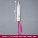 Victorinox Swiss Made Swiss Classic Stainless Steel Carving/Cutting Knife,Straight Blade,Pink,19 cm