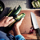 Victorinox Swiss Classic Stainless Steel Chef Knife, Stamped Santoku Knife,17 cm, Black, Swiss Made