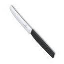 Victorinox Swiss Modern Tomato and Table Knife, Wavy Edge 11 Cm, Black, Swiss Made