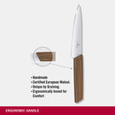 Victorinox Swiss Modern Chef/Vegetable/Carving/Meat Knife, Walnut Wood Handle, 15 cm, Swiss Made