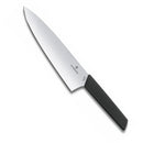 Victorinox Swiss Modern Carving Knife, Stainless Steel, Straight Blade, 20 cm, Black, Swiss Made