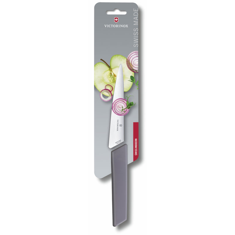 Victorinox Swiss Modern Stainless Steel Carving Knife for Chefs & Home Use, 15cm, Lavender Lilac, Swiss Made