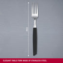 Victorinox “Swiss Modern” Set of 6 Table Forks, Stainless Steel, Black, Swiss Made