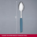 Victorinox “Swiss Modern” Set of 6 Tea Spoon, Stainless Steel, Cornflower Blue, Swiss Made