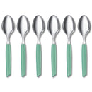 Victorinox “Swiss Modern” Set of 6 Table Spoon, Stainless Steel, Mint Green, Swiss Made