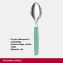 Victorinox “Swiss Modern” Set of 6 Table Spoon, Stainless Steel, Mint Green, Swiss Made