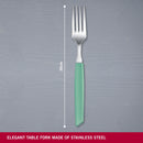 Victorinox “Swiss Modern” Set of 6 Table Fork, Stainless Steel, Mint Green, Swiss Made