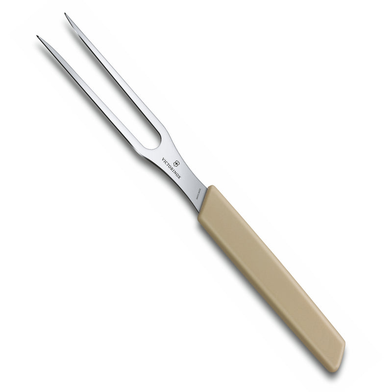 Victorinox Swiss Modern Carving Fork-Stainless Steel for Fruits, Vegs & Meat,15 cm, Beige, Swiss Made