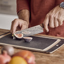 Victorinox Damast Steel Chopping Knife with Straight Edge, 17 cm, Brown, Swiss Made