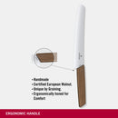 Victorinox Swiss Modern Stainless Steel Bread/Pastry/Cake/Butter Knife, Walnut, 22 cm, Swiss Made