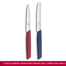 Victorinox Swiss Modern Paring Knife Set of 2, Tomato and Paring Knives, Bold, Limited Edition, Swiss Made