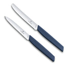 Victorinox Swiss Modern Paring Knife Set of 2, Tomato and Paring Knives, Marine, Limited Edition, Swiss Made