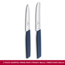 Victorinox Swiss Modern Paring Knife Set of 2, Tomato and Paring Knives, Marine, Limited Edition, Swiss Made