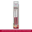 Victorinox Swiss Modern Paring Knife Set of 2, Tomato and Paring Knives, Berry, Limited Edition, Swiss Made