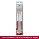 Victorinox Swiss Modern Paring Knife Set of 3, Tomato and Paring Knives, Flower, Limited Edition, Swiss Made
