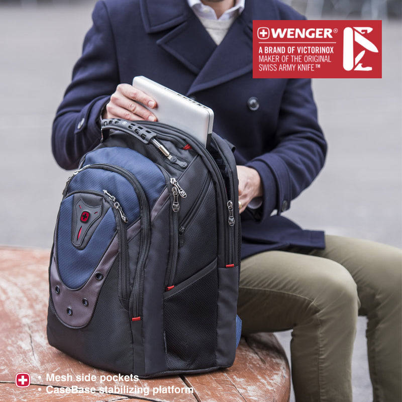 Wenger Ibex 16'' Laptop Backpack (23 Litres) Swiss Designed Blue
