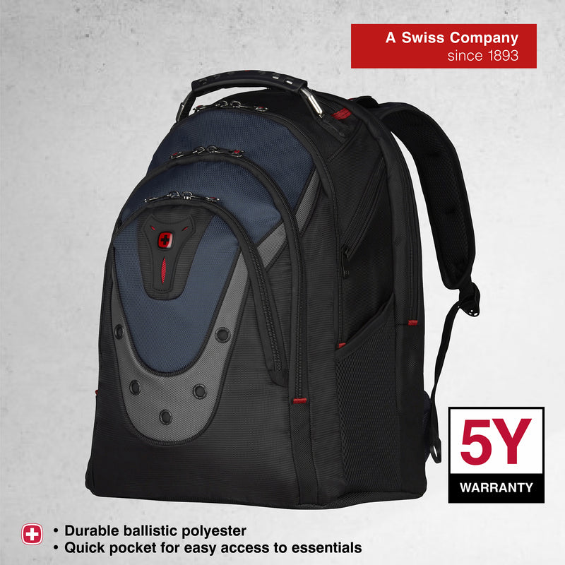 Wenger Pegasus 17'' Laptop Backpack (25 Litres) Swiss Designed Blue