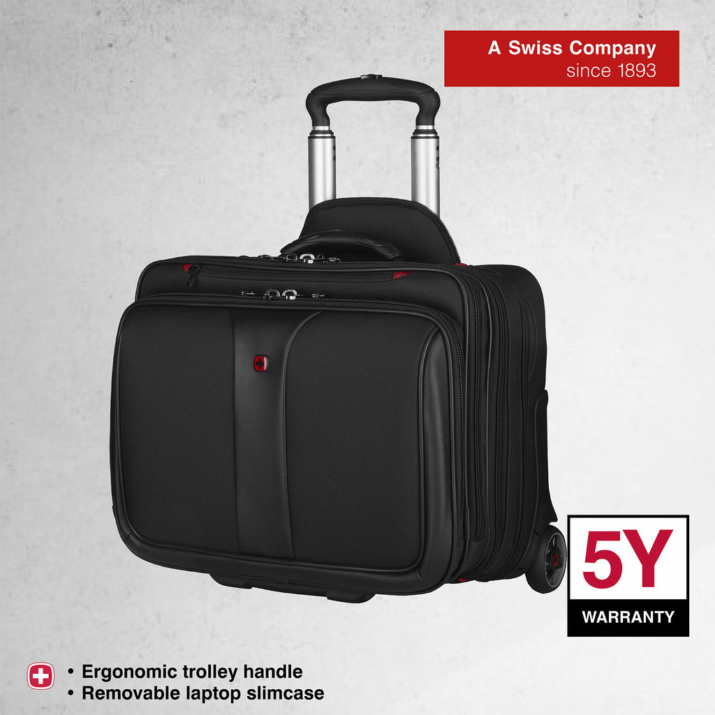 Wenger Patriot 17'' Business Wheeled Laptop Briefcase (25 Litres) Swis