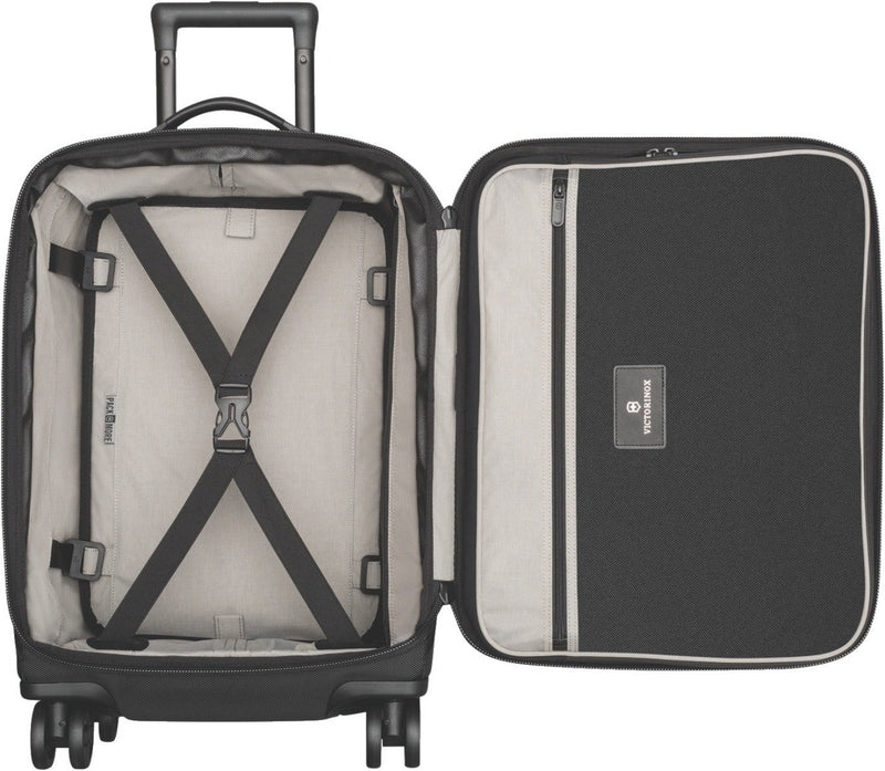 Victorinox Lexicon 2.0 Softside Dual-Caster Global Carry-On Travel Trolley Suitcase Black