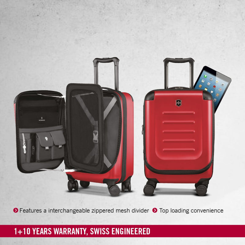 Victorinox Spectra 2.0 Hardside Expandable Compact Global Carry-on Travel Trolley Suitcase Red