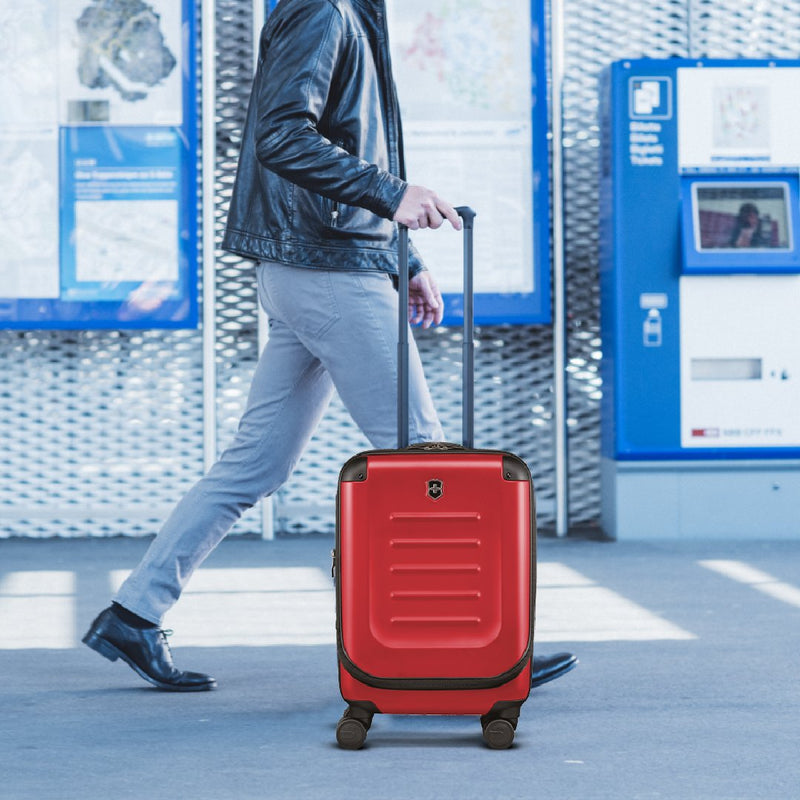 Victorinox Spectra 2.0 Hardside Expandable Compact Global Carry-on Travel Trolley Suitcase Red