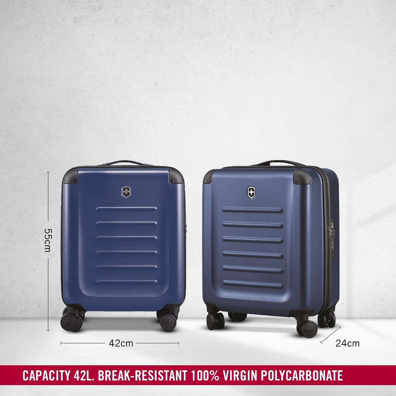 Victorinox Spectra 2.0 Hardside Extra-Capacity Carry-On Travel Trolley Suitcase Navy Blue