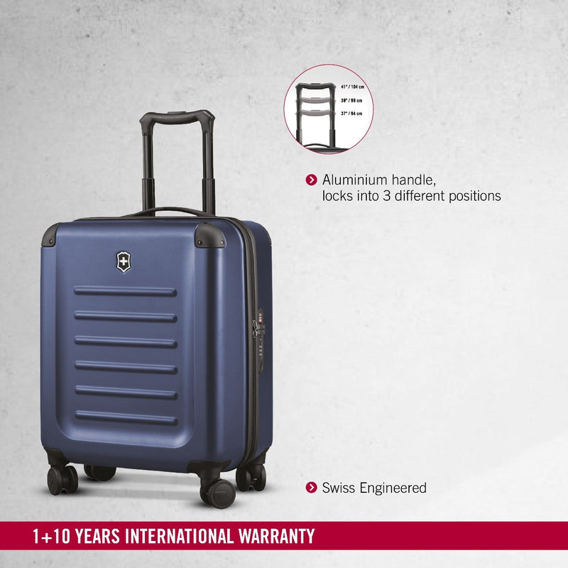 Victorinox Spectra 2.0 Hardside Extra-Capacity Carry-On Travel Trolley Suitcase Navy Blue