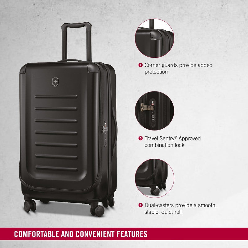 Victorinox Large Expandable Suitcase - Spectra 2.0 Black