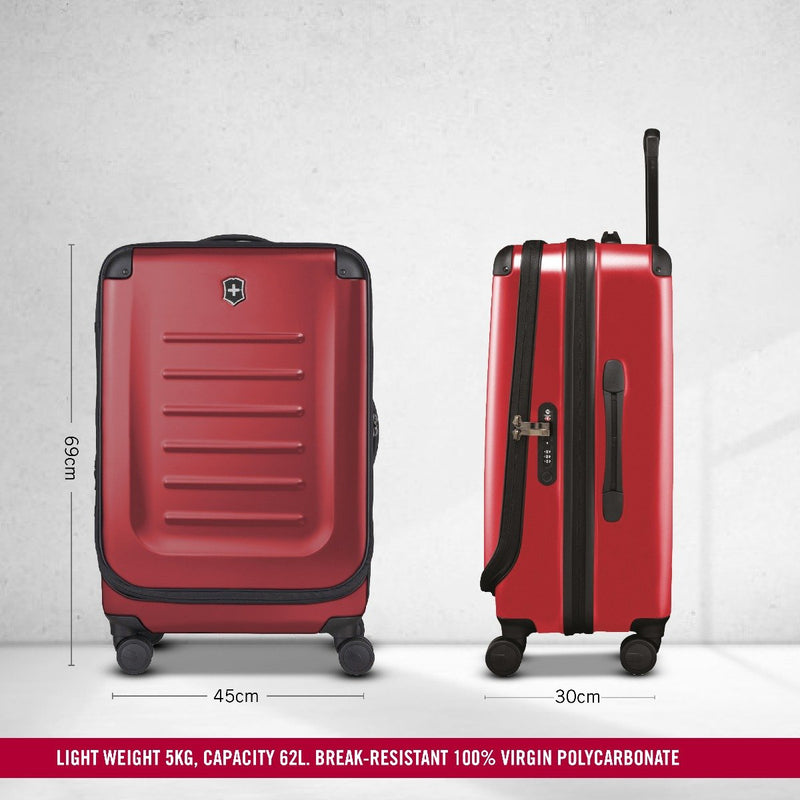 Victorinox Medium Expandable Suitcase - Spectra 2.0 Red