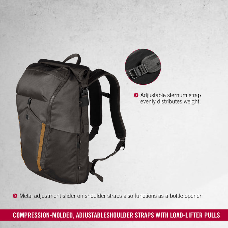 Victorinox Altmont Active, Deluxe Rolltop Laptop Backpack, 19 Litres Grey