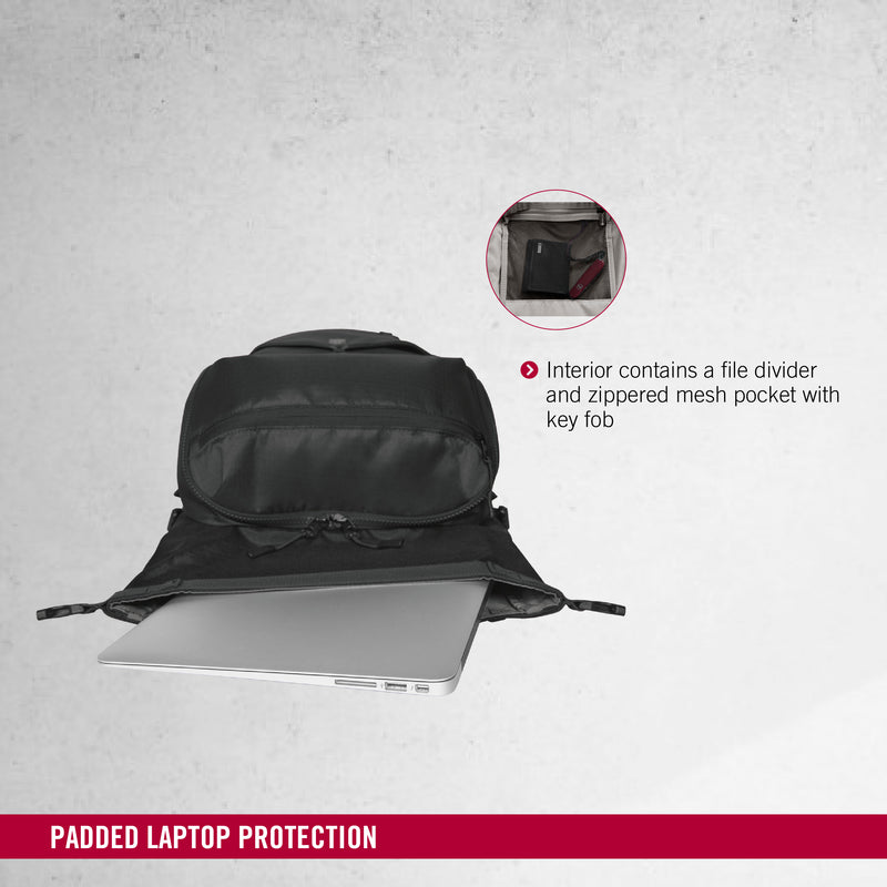 Victorinox Deluxe Rolltop Laptop Altmont Active Backpack 19 Litres Black