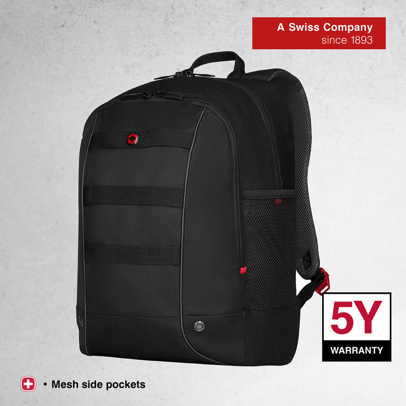 Wenger Roadjumper Essential Laptop 16" Backpack (25 Litres) Swiss Designed Black