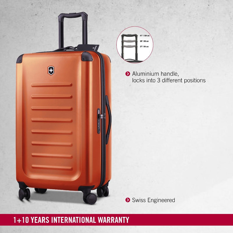 Victorinox Spectra 2.0 Large Hardside Travel Trolley Suitcase Gold Flame
