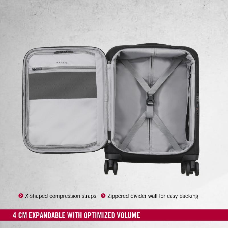 Victorinox Connex Softside Cabin Travel Trolley Suitcase Black