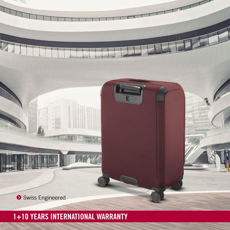 Victorinox Connex Softside Medium Expandable Travel Trolley Suitcase Burgundy