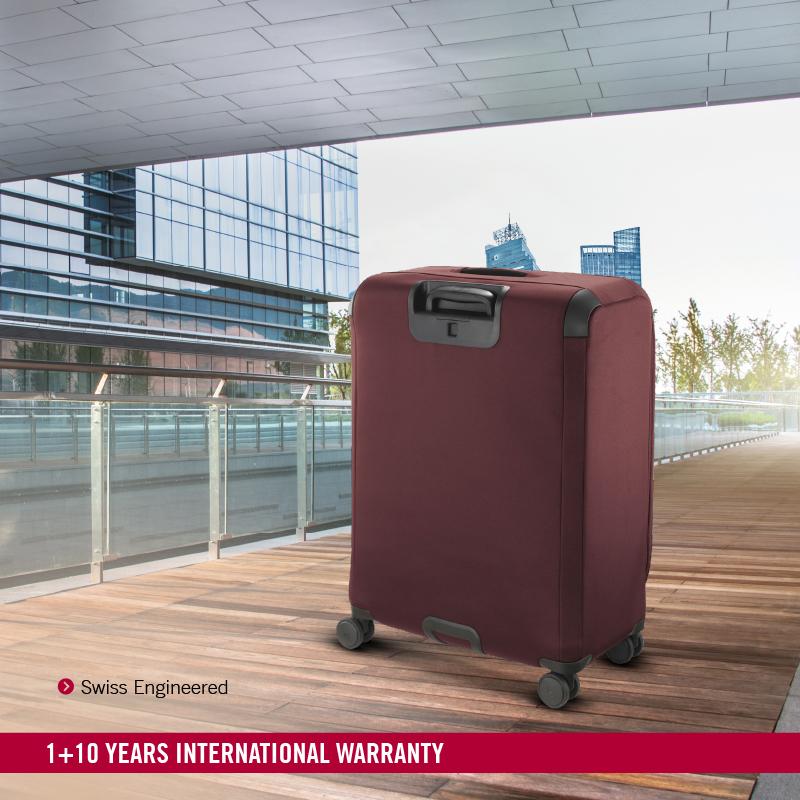 Victorinox Connex Softside Large Expandable Travel Trolley Suitcase Burgandy