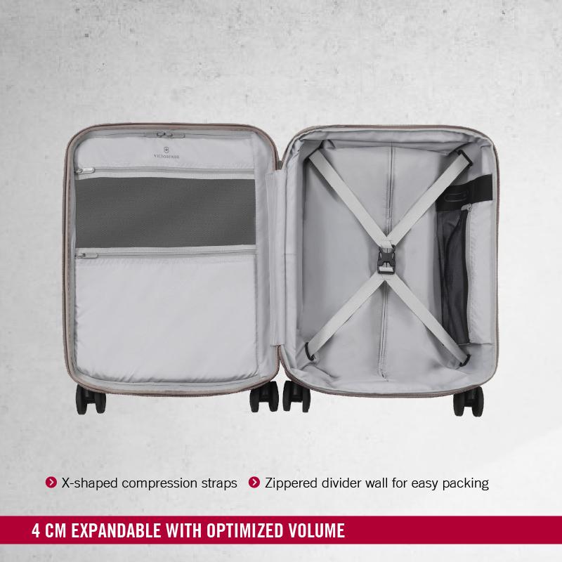Victorinox Connex Global Hardside Carry-On Travel Trolley Suitcase Grey