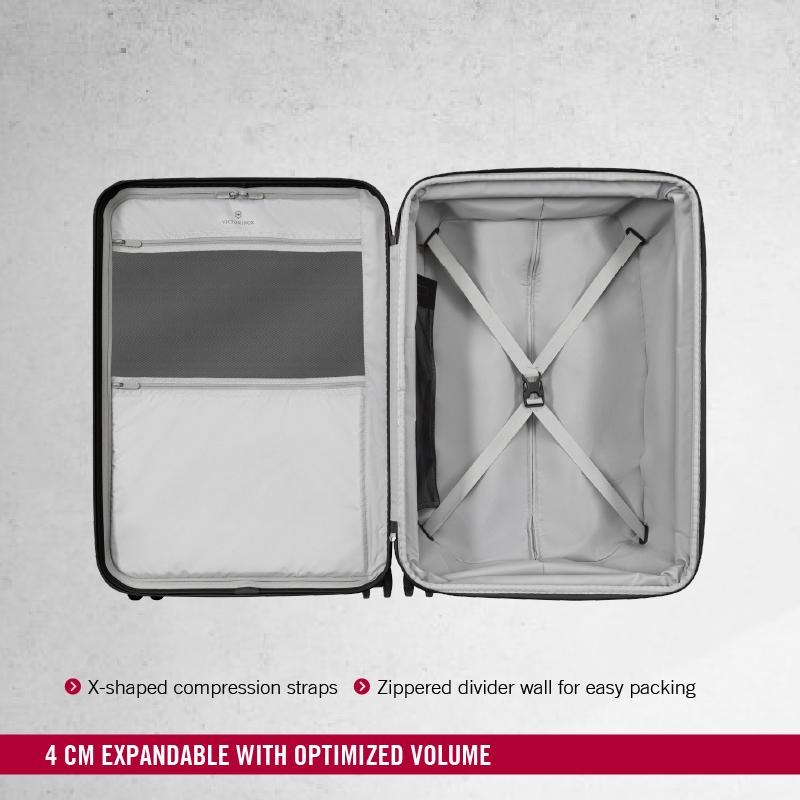 Victorinox Connex Hardside Medium Travel Trolley Suitcase Black