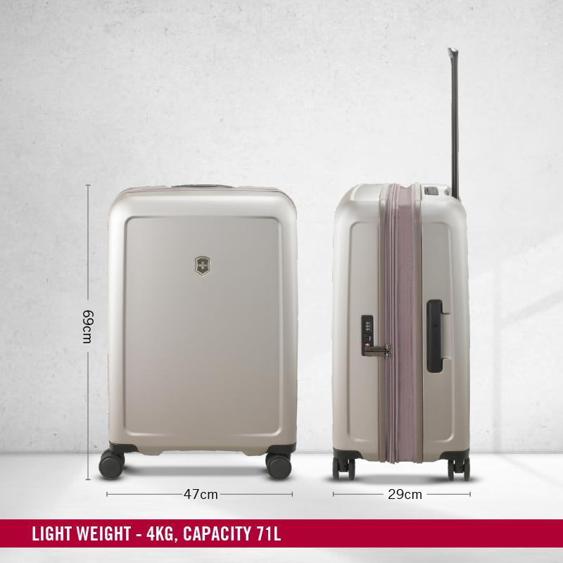 Victorinox Connex Hardside Medium Travel Trolley Suitcase Grey